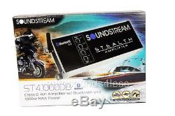 Soundstream St4.1000db 4 Canaux Bluetooth Vtt Bateau Moto Marine Amplificateur