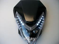 Streetfighter Universal Moto Enduro Phares Alien Led Sur Mesure Gsxr Zxr