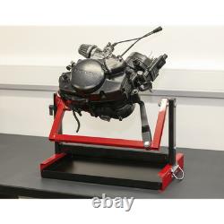 Support de moteur de moto Sealey à cylindre simple/double 30 kg rouge/noir MES01