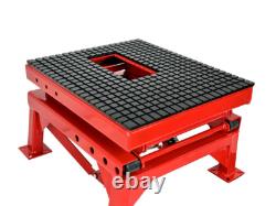 Table de levage hydraulique à ciseaux de 300 lb pour vélo et moto avec 4 roues pour ATV