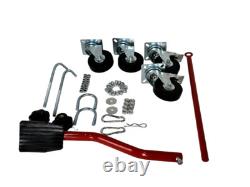 Table de levage hydraulique à ciseaux de 300 lb pour vélo et moto avec 4 roues pour ATV