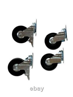 Table de levage hydraulique à ciseaux de 300 lb pour vélo et moto avec 4 roues pour ATV