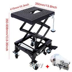 Table de levage hydraulique pour moto 350 LBS, cric à ciseaux pour moto tout-terrain, outil d'atelier ATV