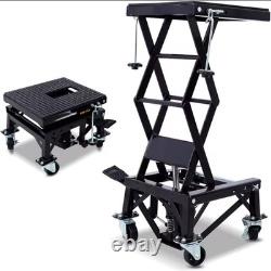 Table de levage hydraulique pour moto 350 LBS, cric à ciseaux pour moto tout-terrain, outil d'atelier ATV