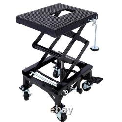 Table de levage hydraulique pour moto 350 LBS, cric à ciseaux pour moto tout-terrain, outil d'atelier ATV