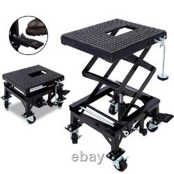 Table de levage hydraulique pour moto 350 LBS, cric à ciseaux pour moto tout-terrain, outil d'atelier ATV