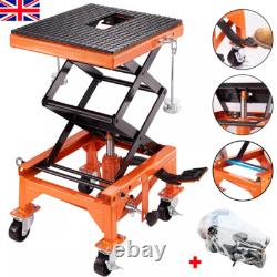 Table élévatrice hydraulique pour moto 350 LBS, support de ciseaux pour moto tout-terrain, ATV 4 roues