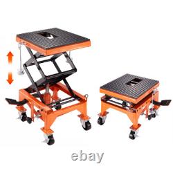 Table élévatrice hydraulique pour moto 350 LBS, support de ciseaux pour moto tout-terrain, ATV 4 roues