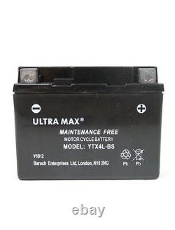 Ultramax Ttx4l-bs, 12v 3ah Pour Moto, Moto, Quad Bike, Jet Ski