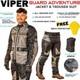 Veste Pantalon De Costume D'aventure Viper Moto VÉlo ImpermÉable Textile Armure Ce