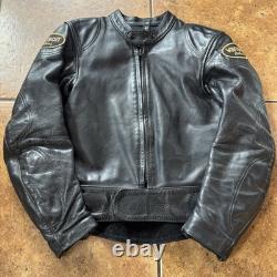 Vanson VESTE DE MOTO EN CUIR NOIR TAILLE 38