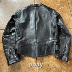 Vanson VESTE DE MOTO EN CUIR NOIR TAILLE 38