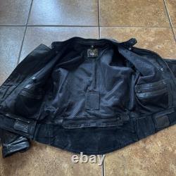 Vanson VESTE DE MOTO EN CUIR NOIR TAILLE 38