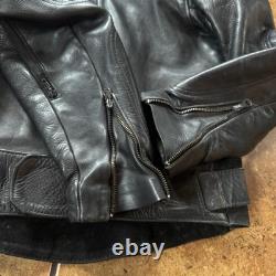 Vanson VESTE DE MOTO EN CUIR NOIR TAILLE 38