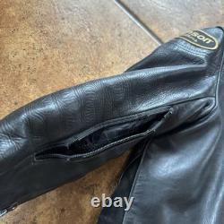 Vanson VESTE DE MOTO EN CUIR NOIR TAILLE 38