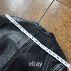 Vanson VESTE DE MOTO EN CUIR NOIR TAILLE 38