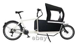 Vélo Cargo Électrique 2 Roues Haut Moteur De Couple 2 Boîtes Pour Les Enfants Et La Livraison De Nourriture