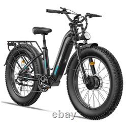 Vélo Électrique Freesky M540 48V23Ah VTT E-Bike 264 Pneus Épais Tout-Terrain Double Moteur