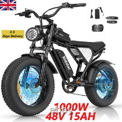 Vélo Électrique Mini Mountain Q20 Pliable E-Bike 48V 15AH Pneus Épais 20 Pouces