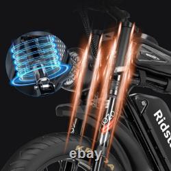 Vélo Électrique Mini Mountain Q20 Pliable E-Bike 48V 15AH Pneus Épais 20 Pouces