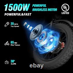 Vélo Électrique Mini Mountain Q20 Pliable E-Bike 48V 15AH Pneus Épais 20 Pouces