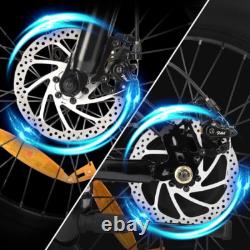 Vélo Électrique Mini Mountain Q20 Pliable E-Bike 48V 15AH Pneus Épais 20 Pouces