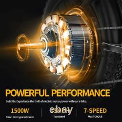 Vélo Électrique Mini Mountain Q20 Pliable E-Bike 48V 15AH Pneus Épais 20 Pouces