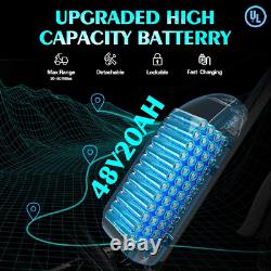 Vélo Électrique Mini Mountain Q20 Pliable E-Bike 48V 15AH Pneus Épais 20 Pouces