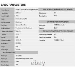 Vélo Électrique Mini Mountain Q20 Pliable E-Bike 48V 15AH Pneus Épais 20 Pouces