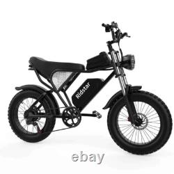 Vélo Électrique Mini Mountain Q20 Pliable E-Bike 48V 15AH Pneus Épais 20 Pouces