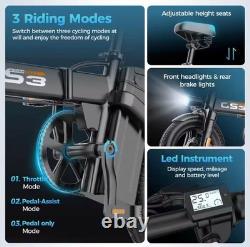 Vélo Électrique Pliable GS3 Moteur 350W Batterie 48V Écran LED