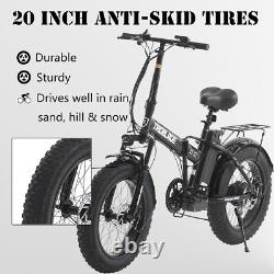 Vélo Électrique Pliant SHIMANO 20 36V 13Ah 250W Ville Ebike 25 km/h Pneus Épais