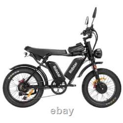 Vélo Électrique Ridstar Q20 Pro à Double Moteur 52V 40AH 20 Pneus Épais Montagne eBike