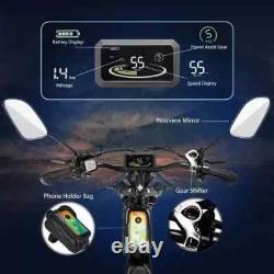 Vélo Électrique Ridstar Q20 Pro à Double Moteur 52V 40AH 20 Pneus Épais Montagne eBike