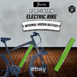 Vélo Électrique, VTT Électrique 250W Moteur 36V 10A Batterie, X7 Noir