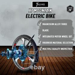 Vélo Électrique, VTT Électrique 250W Moteur 36V 10A Batterie, X7 Noir