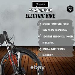 Vélo Électrique, VTT Électrique 250W Moteur 36V 10A Batterie, X7 Noir