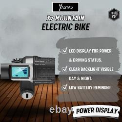 Vélo Électrique, VTT Électrique 250W Moteur 36V 10A Batterie, X7 Noir