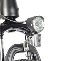 Vélo électrique tout-terrain moteur 250W autonomie 65km 21 vitesses frein à disque IPX4 noir