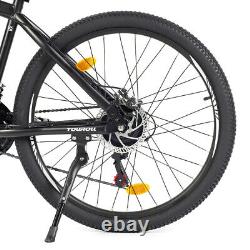 Vélo électrique tout-terrain moteur 250W autonomie 65km 21 vitesses frein à disque IPX4 noir