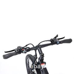 Vélo électrique tout-terrain moteur 250W autonomie 65km 21 vitesses frein à disque IPX4 noir