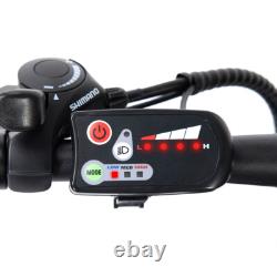 Vélo électrique tout-terrain moteur 250W autonomie 65km 21 vitesses frein à disque IPX4 noir