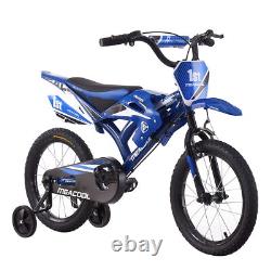 Vélo pour enfants 16 18 pouces style moto garçons filles bicyclette moto cyclisme avec stabilisateurs Vélo pour enfants 16 18 pouces style moto garçons filles bicyclette moto cyclisme avec stabilisateurs