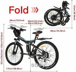 Vélos Électriques Vtt 26 Pliage E-bike Sup-motor City-bicycle Cycling