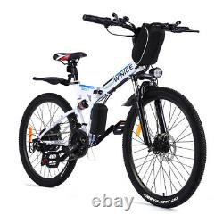 Vélos Électriques Vtt 26 Pliage Ebike E-citybike Bicycle 350w Motor Uk