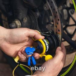 Verrou à disque haute sécurité Oxford Beast LK121 pour moto et vélo, vendu sécurisé diamant
