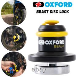 Verrou de disque de moto Oxford Beast Sold Secure - Antivol pour freins de vélos