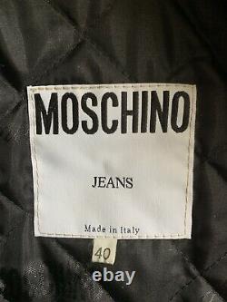 Veste En Cuir Vintage Moschino Jeans