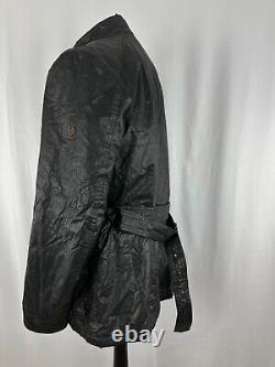 Veste de moto Belstaff Trialmaster pour homme fabriquée en Italie noire taille M 38-40 en vintage