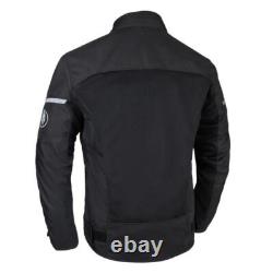 Veste de moto d'été Oxford Spartan Air pour vélo de tourisme, noire et grise